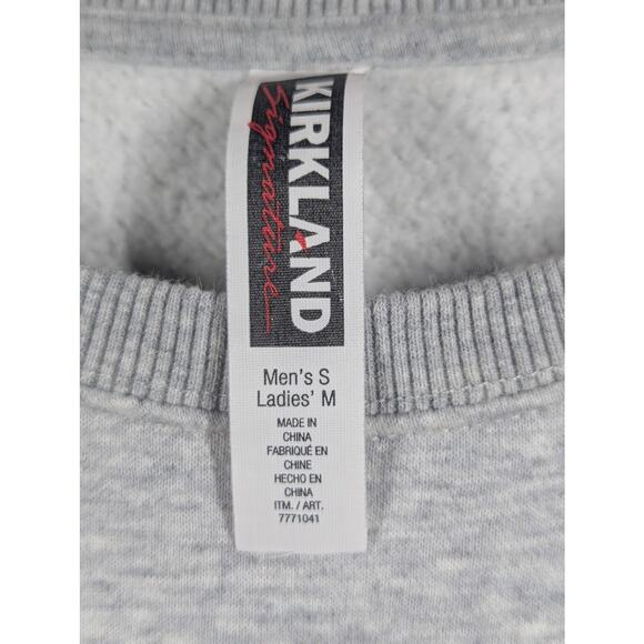 Costco Kirkland Signature Pullover Sweatshirt Grey Unisex SMALL Womens Medium - Picture 2 of 8